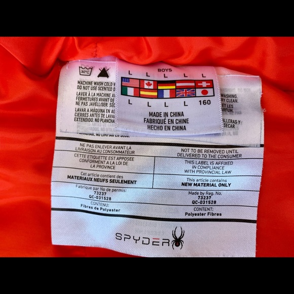 Boys L SPYDER Summit Hard Shell Ski Winter Jacket - READ DESCRIPTION - Picture 4 of 6